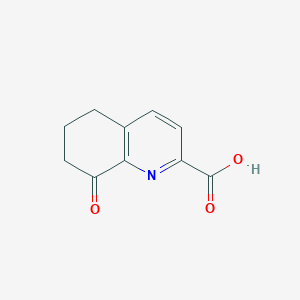 molecular formula C10H9NO3 B1613016 8-Oxo-5,6,7,8-tetrahydroquinoline-2-carboxylic acid CAS No. 238755-39-0