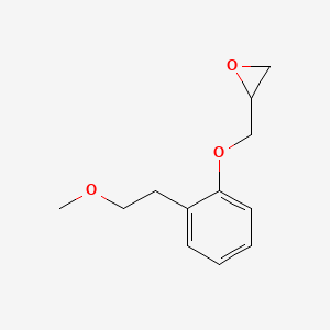 molecular formula C12H16O3 B1613026 2-[[2-(2-Methoxyethyl)phenoxy]methyl]oxirane CAS No. 89507-60-8