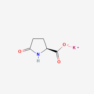 molecular formula C5H6KNO3 B1613036 Potassium 5-oxo-L-prolinate CAS No. 4810-50-8