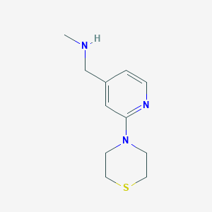 molecular formula C11H17N3S B1613044 N-Methyl-(2-thiomorpholinopyridin-4-yl)methylamine CAS No. 906352-66-7