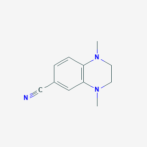 1,4-Dimethyl-1,2,3,4-tetrahydroquinoxaline-6-carbonitrile