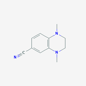 molecular formula C11H13N3 B1613045 1,4-二甲基-1,2,3,4-四氢喹喔啉-6-碳腈 CAS No. 857283-87-5