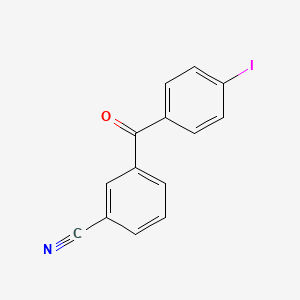 molecular formula C14H8INO B1613064 3-Cyano-4'-iodobenzophenone CAS No. 890098-73-4