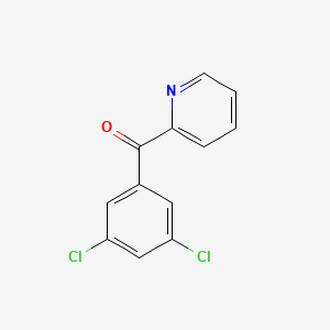 molecular formula C12H7Cl2NO B1613068 2-(3,5-Dichlorobenzoyl)pyridine CAS No. 898780-36-4