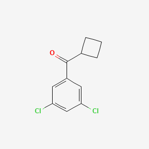 molecular formula C11H10Cl2O B1613075 Cyclobutyl 3,5-dichlorophenyl ketone CAS No. 898791-24-7