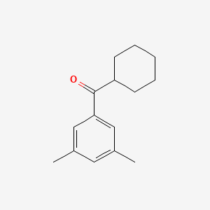 molecular formula C15H20O B1613076 Cyclohexyl 3,5-dimethylphenyl ketone CAS No. 898769-18-1