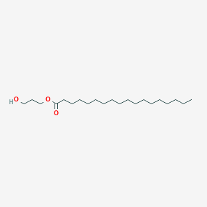 molecular formula C21H42O3 B161308 Octadecanoic acid, 3-hydroxypropyl ester CAS No. 10108-23-3