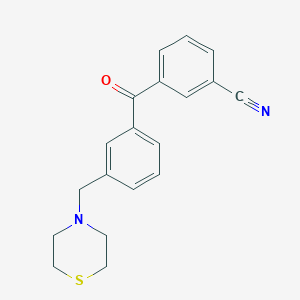 3-Cyano-3'-thiomorpholinomethylbenzophenone