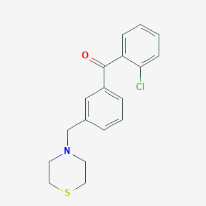 2-Chloro-3'-thiomorpholinomethyl benzophenone