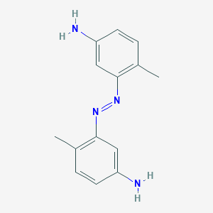 molecular formula C14H16N4 B161310 5,5'-Diamino-2,2'-dimethylazobenzene CAS No. 138805-29-5