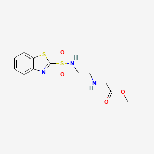 Ethyl 2-((2-(benzo[d]thiazole-2-sulfonamido)ethyl)amino)acetate