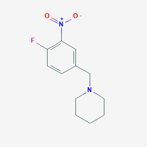 molecular formula C12H15FN2O2 B1613114 1-(4-Fluoro-3-nitrobenzyl)piperidine CAS No. 509093-74-7