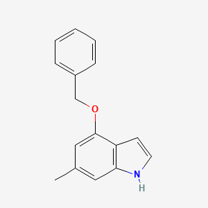 molecular formula C16H15NO B1613115 4-(Benzyloxy)-6-methyl-1H-indole CAS No. 840537-99-7