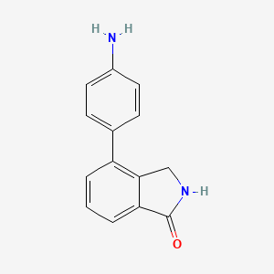molecular formula C14H12N2O B1613117 4-(4-Aminophenyl)isoindolin-1-one CAS No. 765948-62-7