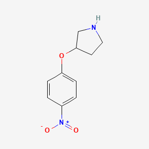 molecular formula C10H12N2O3 B1613118 3-(4-Nitrophenoxy)pyrrolidine CAS No. 1187930-72-8