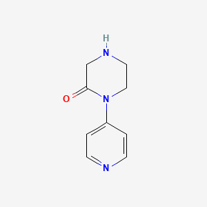 molecular formula C9H11N3O B1613120 1-(吡啶-4-基)哌嗪-2-酮 CAS No. 374795-64-9