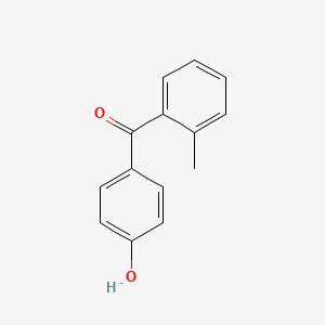 molecular formula C14H12O2 B1613124 (4-Hydroxyphenyl)(2-methylphenyl)methanone CAS No. 52981-01-8