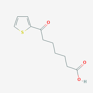 molecular formula C11H14O3S B1613125 7-Oxo-7-(2-thienyl)heptanoic acid CAS No. 463301-90-8