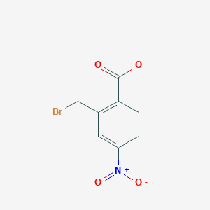 molecular formula C9H8BrNO4 B161313 Methyl 2-(bromomethyl)-4-nitrobenzoate CAS No. 133446-99-8