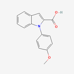 molecular formula C16H13NO3 B1613132 1-(4-METHOXY-PHENYL)-1H-INDOLE-2-CARBOXYLIC ACID CAS No. 300365-79-1