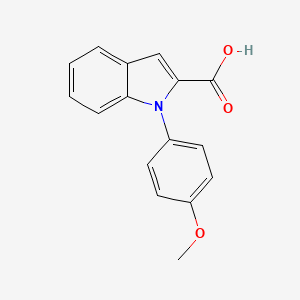 molecular formula C16H13NO3 B1613132 1-(4-甲氧基苯基)-1H-吲哚-2-羧酸 CAS No. 300365-79-1