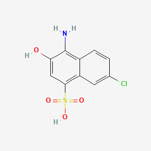 molecular formula C10H8ClNO4S B1613134 4-Amino-7-chloro-3-hydroxynaphthalene-1-sulfonic acid CAS No. 6357-86-4
