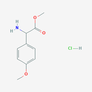 molecular formula C10H14ClNO3 B1613137 Methyl 2-amino-2-(4-methoxyphenyl)acetate hydrochloride CAS No. 74273-47-5