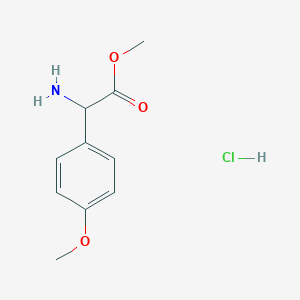 molecular formula C10H14ClNO3 B1613137 Methyl amino(4-methoxyphenyl)acetate hydrochloride CAS No. 74273-47-5