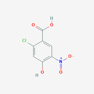 molecular formula C7H4ClNO5 B1613139 2-氯-4-羟基-5-硝基苯甲酸 CAS No. 792952-51-3