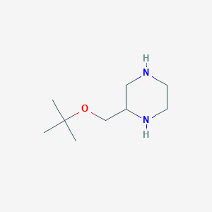 molecular formula C9H20N2O B1613141 2-(tert-Butoxymethyl)piperazine CAS No. 886365-71-5