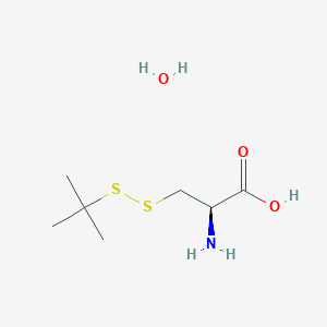 molecular formula C7H17NO3S2 B1613143 (2R)-2-amino-3-(tert-butyldisulfanyl)propanoic acid;hydrate CAS No. 313223-16-4