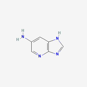 molecular formula C6H6N4 B1613150 1H-Imidazo[4,5-B]pyridin-6-amine CAS No. 329946-99-8
