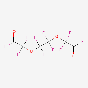 molecular formula C6F10O4 B1613152 2,2-Difluoro-2-[1,1,2,2-tetrafluoro-2-(1,1,2-trifluoro-2-oxoethoxy)ethoxy]acetyl fluoride CAS No. 24647-19-6