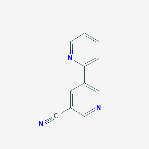 molecular formula C11H7N3 B1613154 [2,3'-Bipyridine]-5'-carbonitrile CAS No. 35989-04-9
