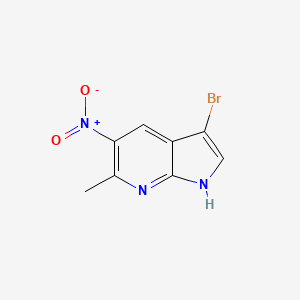 3-bromo-6-methyl-5-nitro-1H-pyrrolo[2,3-b]pyridine