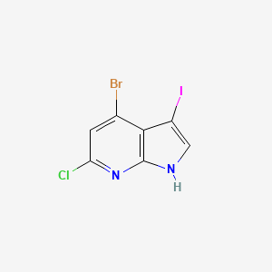 4-bromo-6-chloro-3-iodo-1H-pyrrolo[2,3-b]pyridine