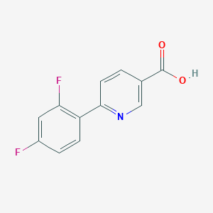 molecular formula C12H7F2NO2 B1613186 6-(2,4-Difluorophenyl)nicotinic acid CAS No. 505082-74-6