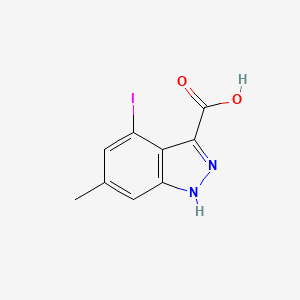 molecular formula C9H7IN2O2 B1613188 4-iodo-6-methyl-1H-indazole-3-carboxylic acid CAS No. 885522-37-2