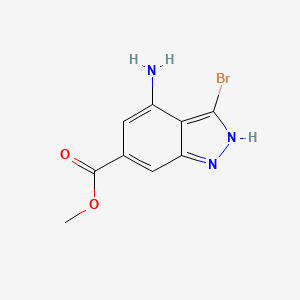 B1613192 Methyl 4-amino-3-bromo-1H-indazole-6-carboxylate CAS No. 885521-32-4