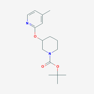 molecular formula C16H24N2O3 B1613195 3-(4-Methyl-pyridin-2-yloxy)-piperidine-1-carboxylic acid tert-butyl ester CAS No. 954228-61-6