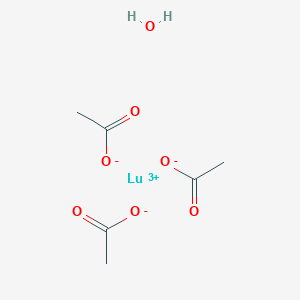 Lutetium(3+);triacetate;hydrate
