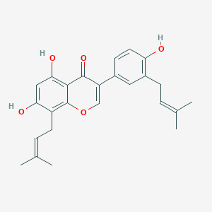 molecular formula C25H26O5 B161320 Isolupalbigenin CAS No. 162616-70-8