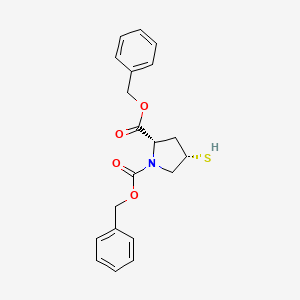 molecular formula C20H21NO4S B1613204 (2S,4S)-1-N-Cbz-4-mercaptopyrrolidine-2-carboxylic acid benzyl ester CAS No. 1176446-09-5