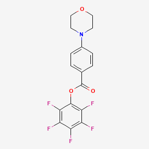 molecular formula C17H12F5NO3 B1613207 Pentafluorophenyl 4-morpholin-4-ylbenzoate CAS No. 921938-51-4