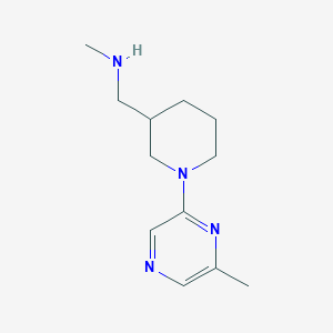 molecular formula C12H20N4 B1613209 N-methyl-[1-(6-methylpyrazin-2-yl)piperid-3-yl]methylamine CAS No. 941716-84-3