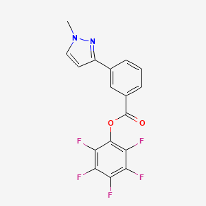 Pentafluorophenyl 3-(1-methyl-1H-pyrazol-3-yl)benzoate