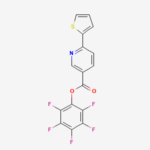 Pentafluorophenyl 2-thien-2-ylpyridine-5-carboxylate