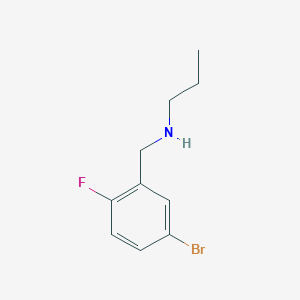 4-Bromo-1-fluoro-2-(propylaminomethyl)benzene