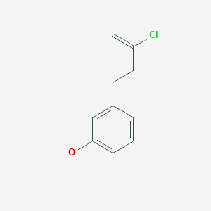 molecular formula C11H13ClO B1613220 2-Chloro-4-(3-methoxyphenyl)-1-butene CAS No. 731773-17-4
