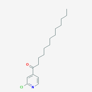 molecular formula C18H28ClNO B1613239 2-Chloro-4-tridecanoylpyridine CAS No. 898784-82-2